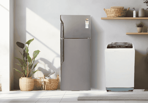 Double Door Fridge and Top Load Washing Machine Combo (HYD)